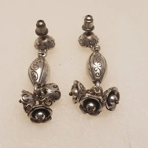 Brighton vintage retired rare LE Caprice flower drop earrings - Picture 2 of 3